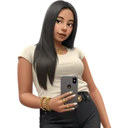 girl with jewelry and phone sticker