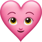 Pink heart  sticker