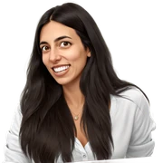 smiling girl in white shirt sticker