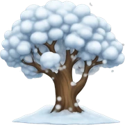 tree with snow  sticker