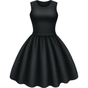 Black dress sticker
