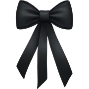 Black bow sticker