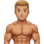 Handsome muscle man sticker