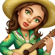 Mariachi Guitarist sticker