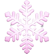 pastel pink snowflake  sticker