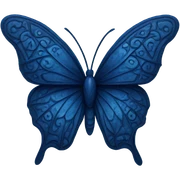 dark blue butterfly  sticker