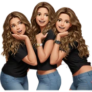 happy girls in casual fashion sticker