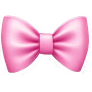 Pink bow  sticker