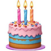birthday cake sticker