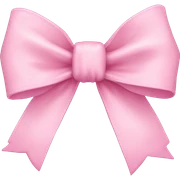 Baby pink bow sticker