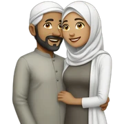 Muslim couple sticker