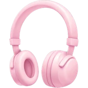pastel pink headphone sticker
