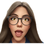 girl with glasses at bar sticker