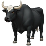 Black bull sticker