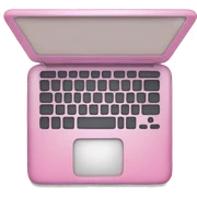 Pink laptop sticker
