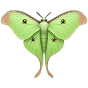 Luna moth sticker