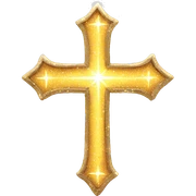 Sparkling cross sticker