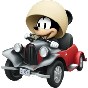 Mickey driving sticker