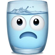 A glass of water sticker