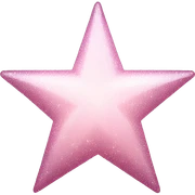 pale pink star sparkle sticker