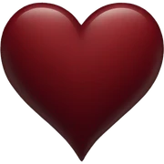 Dark red heart  sticker