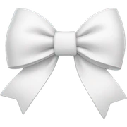 white bow sticker