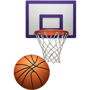 Basketball hoop sticker