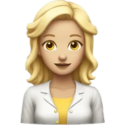Blonde Box girl with glowes  sticker