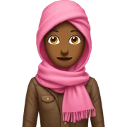 Pink scarf sticker