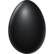 black egg sticker