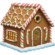 gingerbread house sticker