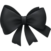 black bow sticker