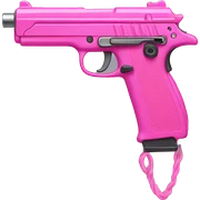 Pink gun  sticker