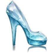 Clear crystal highheel sticker