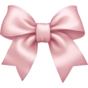 Light pink bow sticker