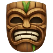 tiki mask sticker