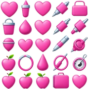 Pink things sticker