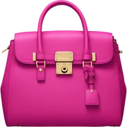 Realistic fuschia Michael Kors satchel purse.  sticker