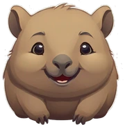 Wombat sticker