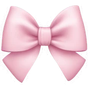 Light pink bow sticker
