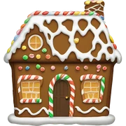 pint gingerbread house  sticker