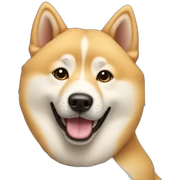 jindo dog face sticker