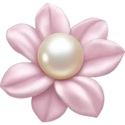 Pearl light pink flower sticker