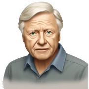 David Attenborough sticker