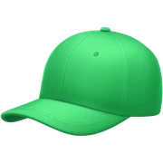 Light green baseball hat sticker