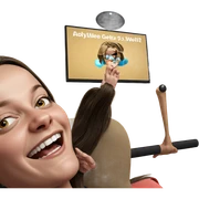 realistic portrait of a girl sticker