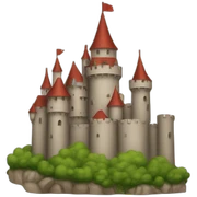 Castle behind sticker