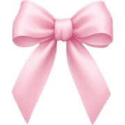 light pink ribbon bow sticker