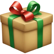 Christmas present sticker