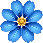 Flor azul sticker